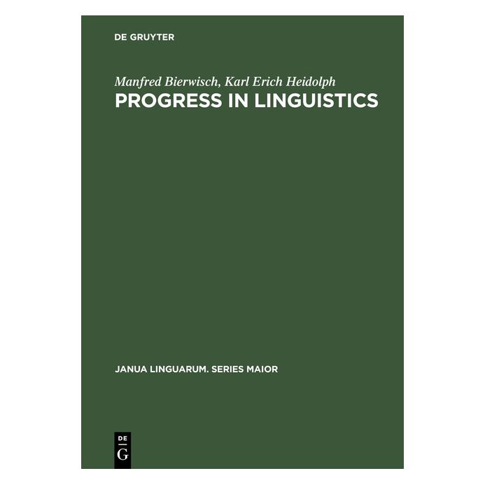 De Gruyter Bierwisch:Progress in Linguistics (Englisch, Hardcover, Manfred Bierwisch) (67766898)