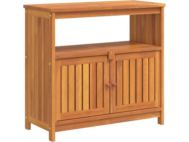 vidaXL Garten-Konsolentisch 80x35x75 cm Massivholz Akazie