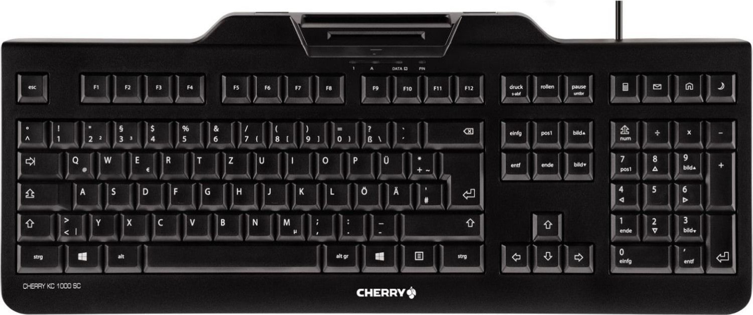 Cherry KC 1000 SC Tastatur kabelgebunden, Schwarz (Layout: pan nordic)