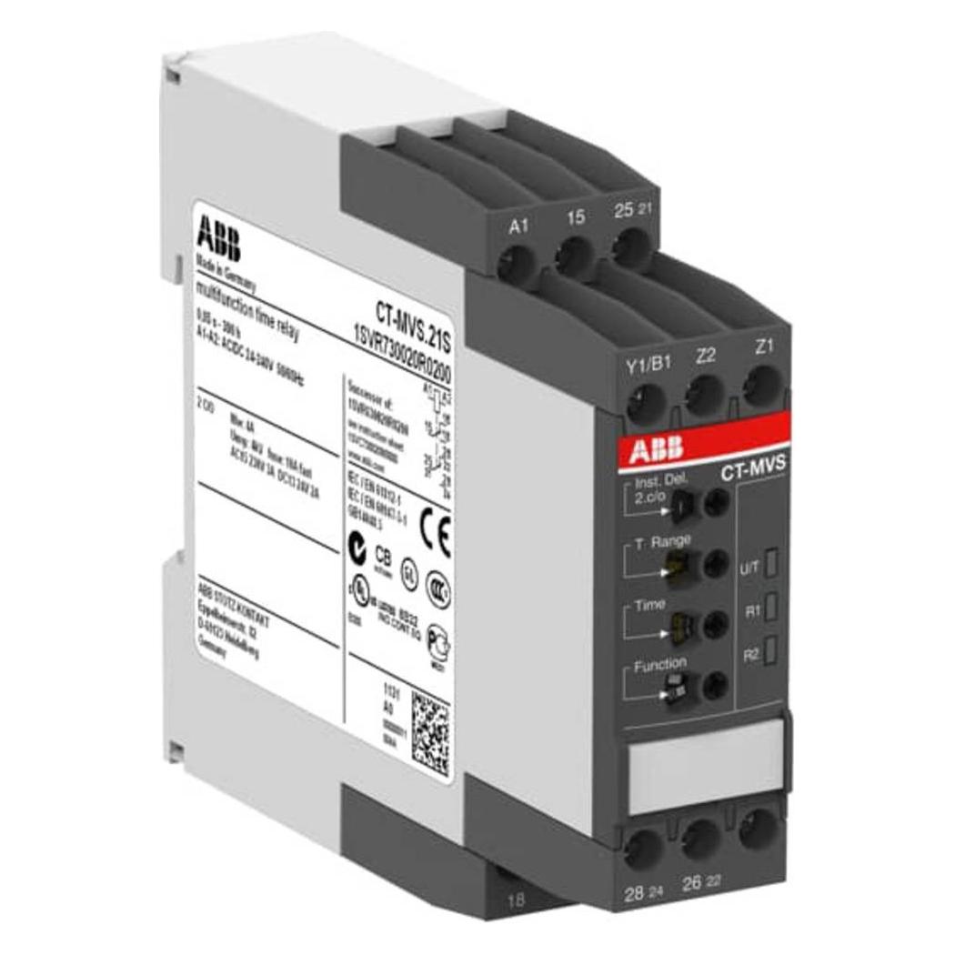 ABB STOTZ-KONTAKT Multifunktionzeitrelais 2We 24-240VAC/DC CT-MVS.21 (1SVR730020R0200)