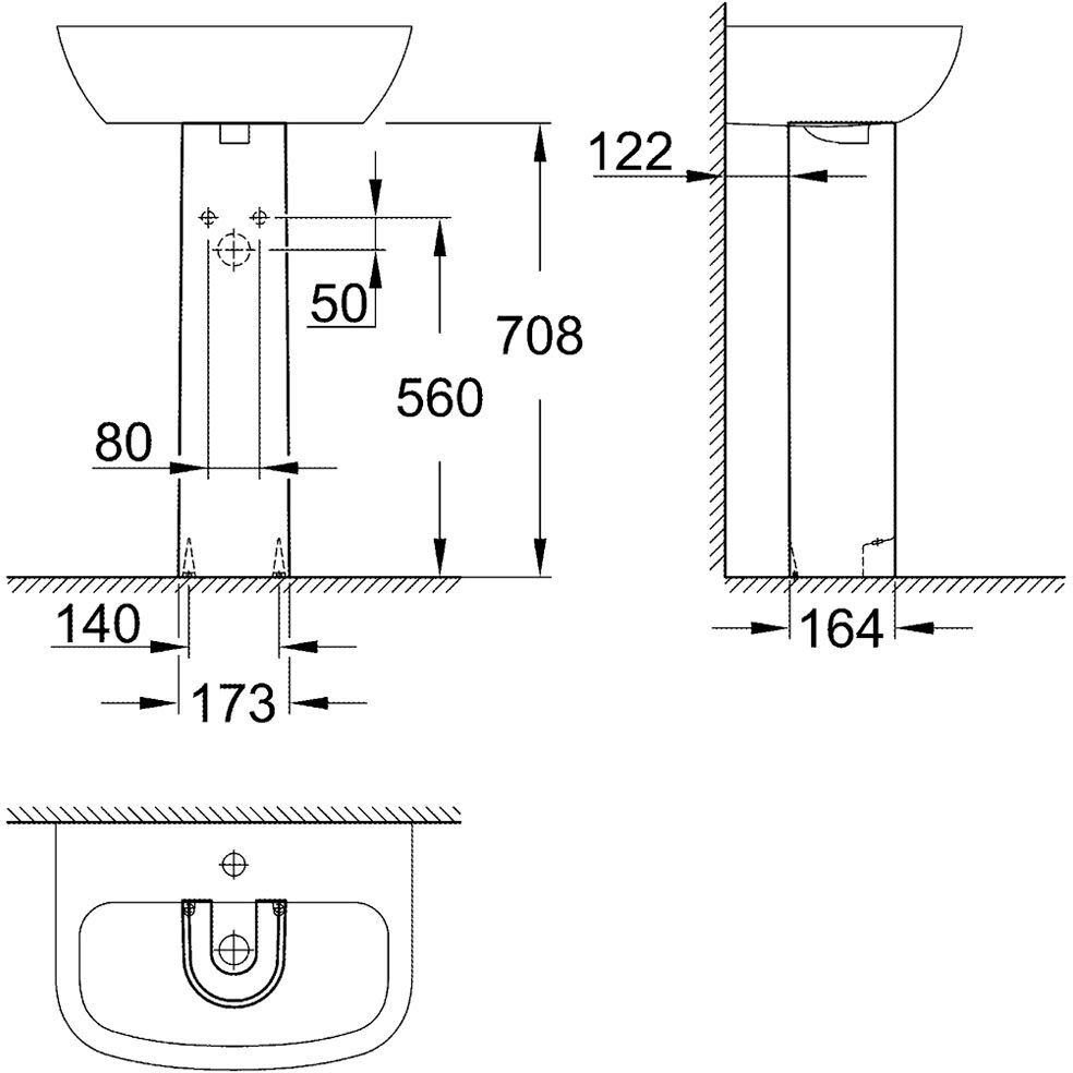 Grohe Bau Keramik Standsäule