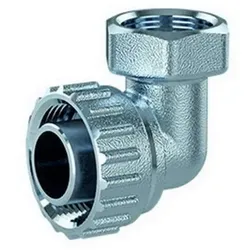 Caleffi Dirtmagslim Verschraubung F0000439 Technopolymer, 3/4" AG, für Schlammabscheider, gebogen