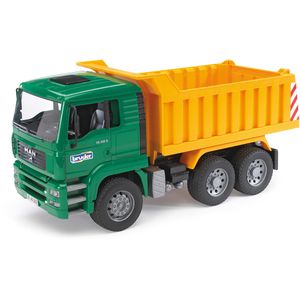 bruder 02765 Baustellenfahrzeug MAN TGA Kipp-LKW, Muldenkipper, Maßstab 1:16