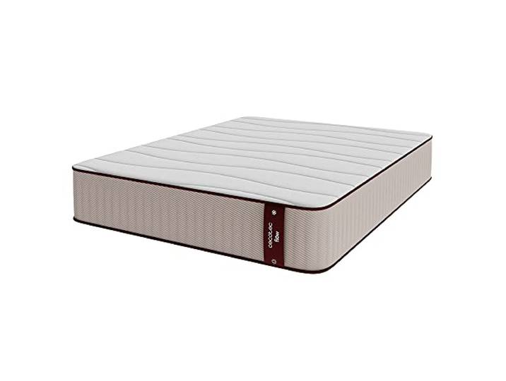 Cecotec Hybridmatratze Flow 6900 Hybrid 90x200. Mehrschichtig, Taschenfederkern SpringCore und Viskoelastik ViscoCare, Höhe 28 cm, Mittelhohe Festigkeit, SeparateMuv & BreathSoft