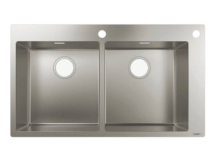 hansgrohe Küchenspüle S71, Einbauspüle S712-F765 370/370 - Edelstahl