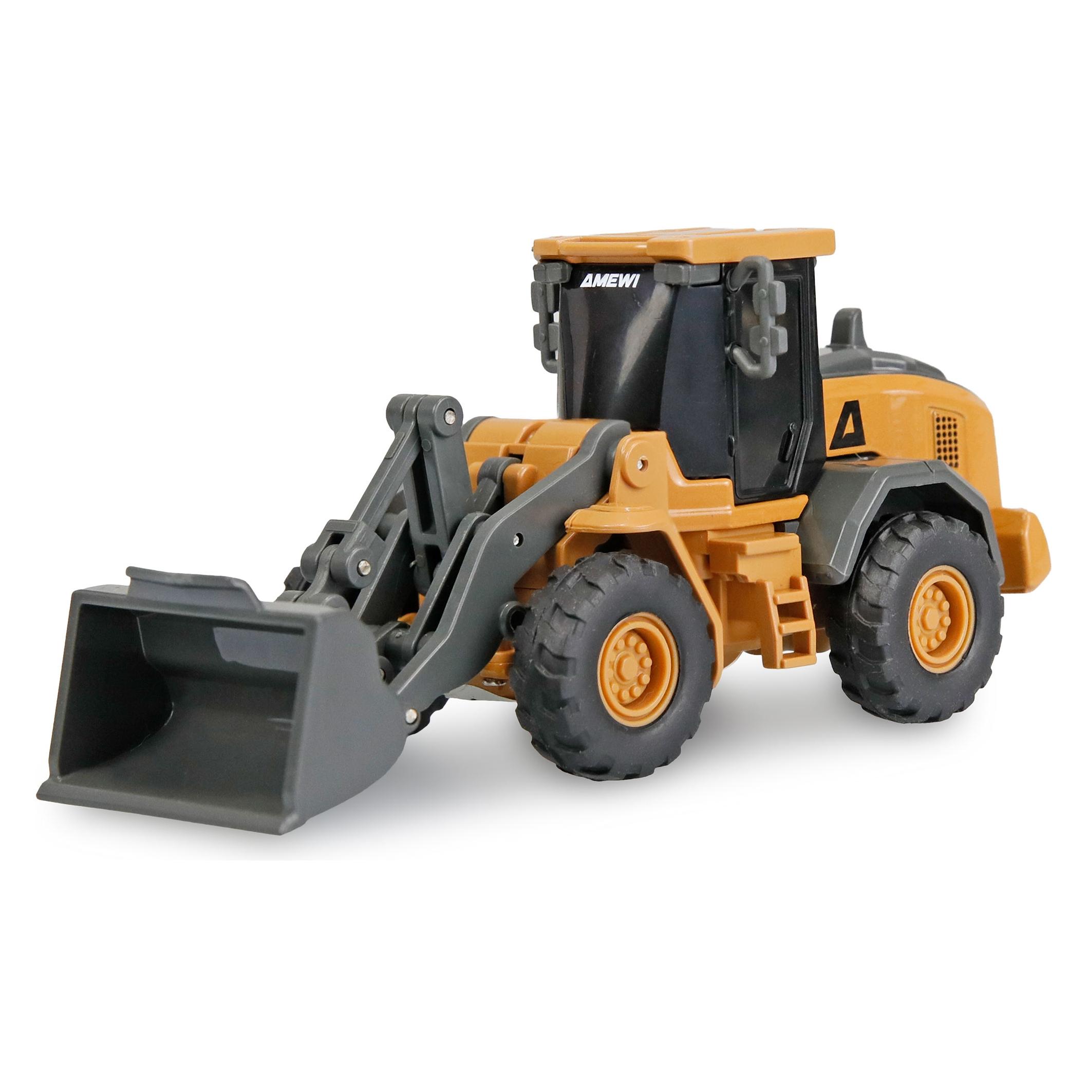 Amewi Mini-Radlader aus Metall RC-Modell proportional 8-Kanal 1:64 RTR (22773)
