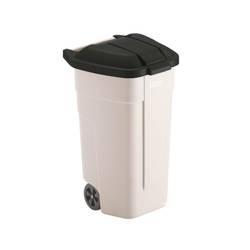 Rubbermaid 8713631019212 Wertstofftonne 100 l Polypropylen (B x H x T) 510 x 850 x 530 mm Schwarz Fahrbar 1 St.