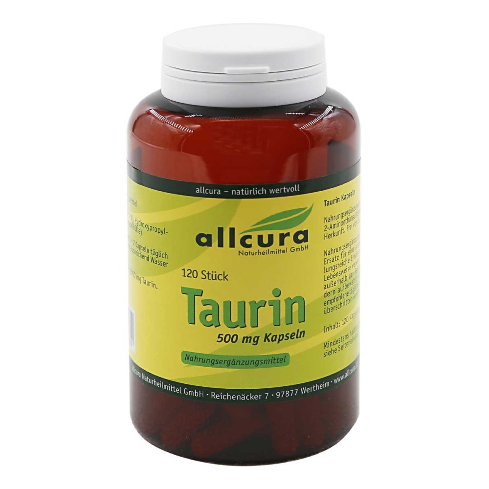 allcura Naturheilmittel GmbH Taurin 500 Mg Kapseln 19101100