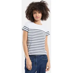 Armor Lux T-Shirt Etel Damen Weiß Dunkelblau Streifenshirt Heritage