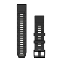 Garmin - Quickfit (22mm) Watch Band - Uhrenarmband - Silikon - Farbe: Black/Pebble Gray