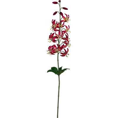 Kunstblume CREATIV GREEN "Wildlilienzweig", dunkelrosa, H:81cm, Kunststoff, Kunstpflanzen, mit zauberhaften Blüten