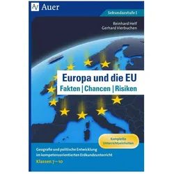 Europa und die EU - Fakten, Chancen, Risiken, Schulbücher von Reinhold Helf, Gerhard Vierbuchen