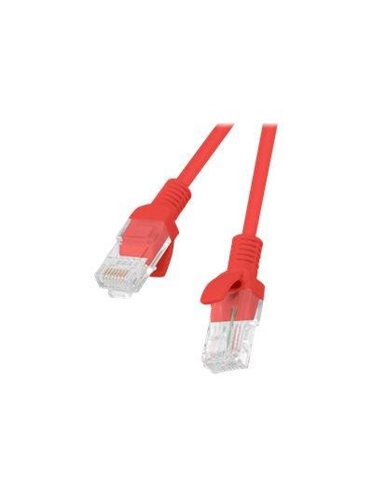 Lanberg patch cable - 50 cm - red RAL 3017 - Rot