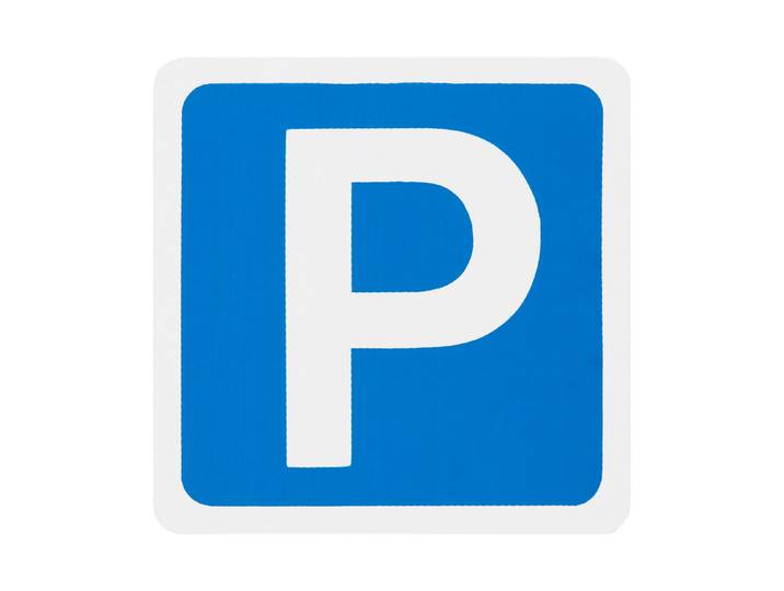 Schild Parken 7.5 × 7.5 cm