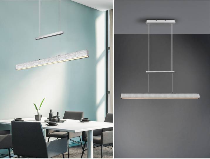 Reality Leuchten LED Pendelleuchte Paros Switch Dimmer, höhenverstellbar