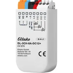 Eltako 3-Kanal DALI LED-Dimmer 8A DL-3CH-8A-DC12+