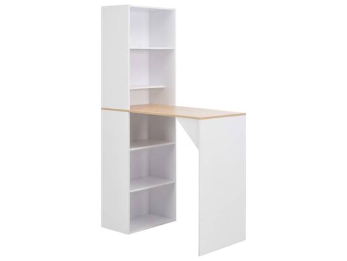 Stehtisch Stehbar Bistrotisch mit Schrank weiß 200 cm 0902041