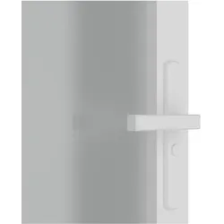 Zubehör Türbeschlag, Innentür 76x201,5 cm Weiss Mattglas und Aluminium