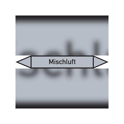 Rohrleitungskennzeichen Mischluft - 187x26 mm Folie selbstklebend