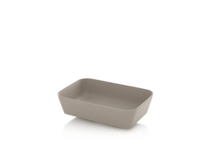 Lavabo à poser gris tourterelle en résine