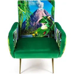 Seletti Wears Toiletpaper Volcano Sessel mit hoher Rückenlehne