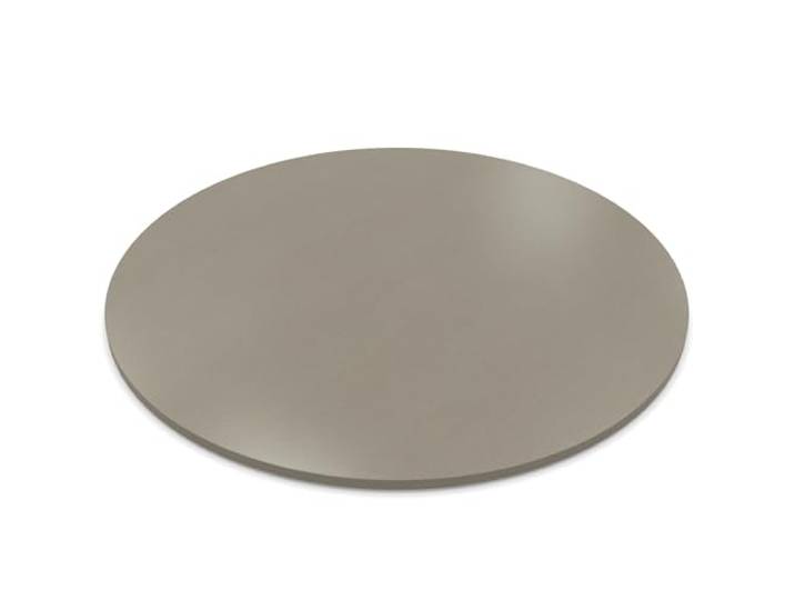 AUPROTEC Tischplatte 19mm rund Ø 1200 mm Alux Champagner Holzplatte melaminharzbeschichtet Spanplatte mit Umleimer ABS Kante Auswahl: 120 cm