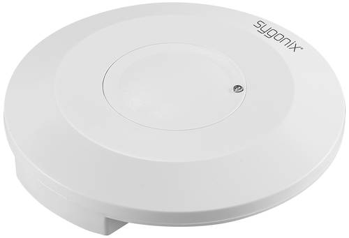 Sygonix SY-6118228 Decke, Aufputz HF-Bewegungsmelder 360° Relais Weiß