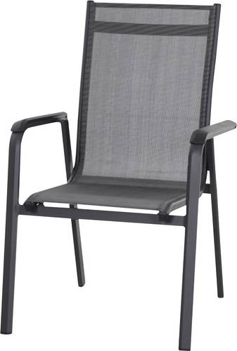 Siena Garden Tesoro M29542 Gartenstuhl Aluminium, Kunststoff Anthrazit (matt), Schwarz, Silber