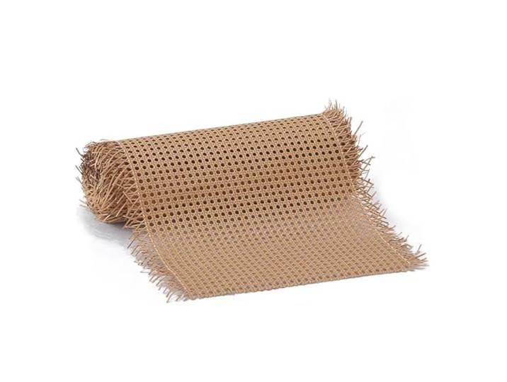 RIBLOR 80cm Breites, Rattan Geflecht Gurtband Rolle PE Kunststoff, Wiener Geflecht Meterware, Rattan Vorgewebtes Offenes Netz Gewebe für DIY Stuhl Möbel Schranktür Dunkelbraun(45x600cm)