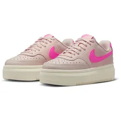 NIKE Court Vision Alta Plateau Sneaker Damen 601 - silt red/pink spell-pale ivory 38.5