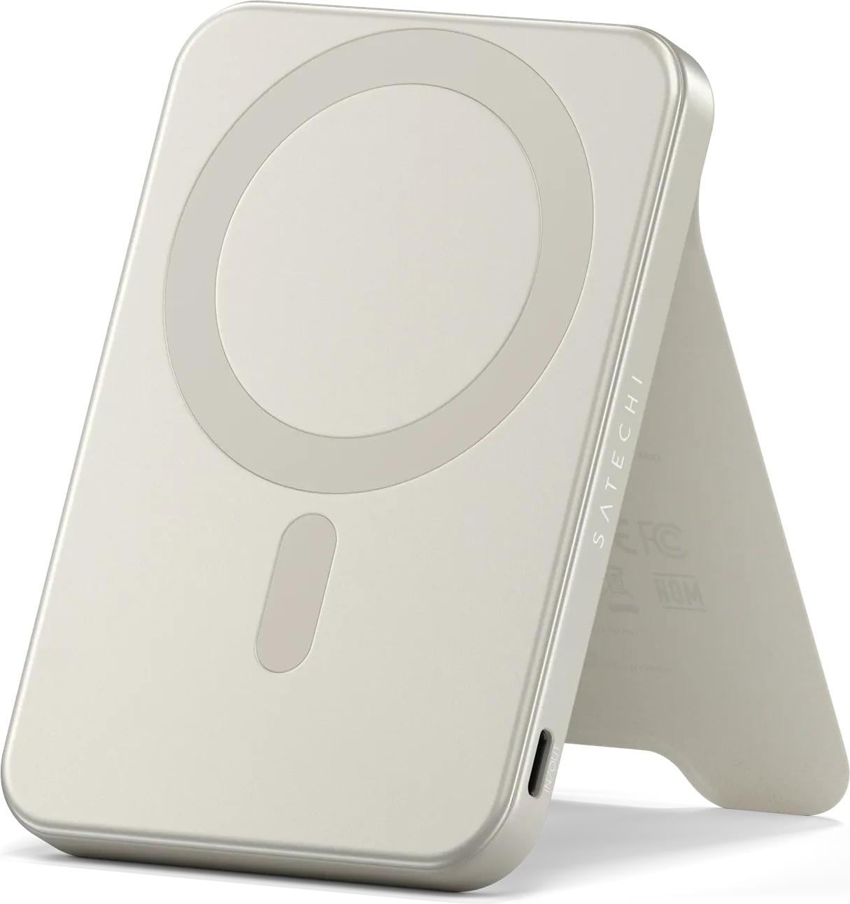Satechi OntheGo Magnetische Qi2 Powerbank Stand 5000 mAh, Zand