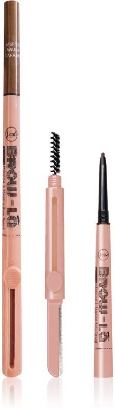 J.Cat Beauty Brow-LA eyebrow pencil with brush shade 102 Warm Caramel 0.08 g