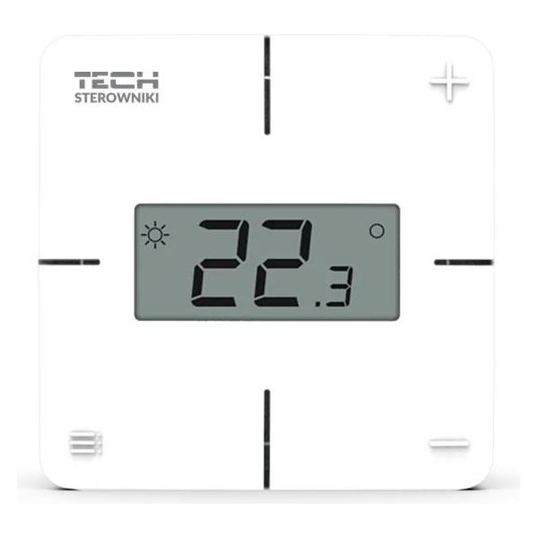 Drahtloser mechanischer Raumthermostat schwarz R-8X Tech Regler (46264)