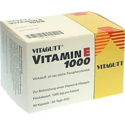 VITAGUTT Vitamin E 1000 Weichkapseln 60 St