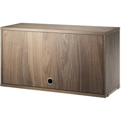 String System Hängeschrank mit Klapptür 78/42/30 Walnuss natur