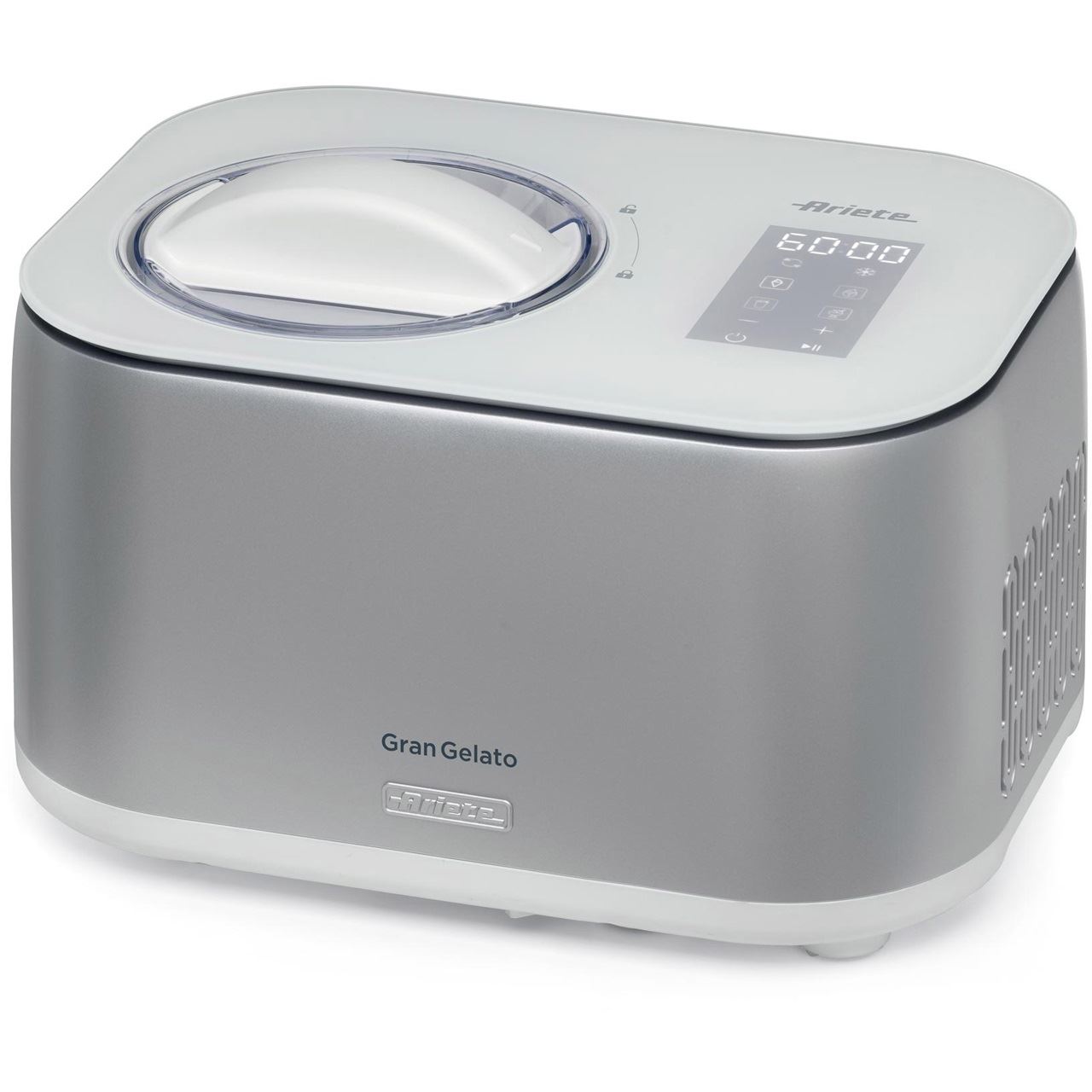 Ariete Eismaschine Gran Gelato 4in1 (weiß/silber, 100 Watt)
