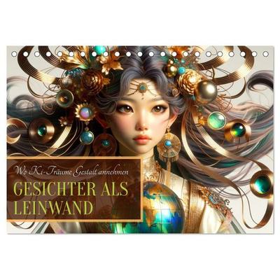 Gesichter als Leinwand (Tischkalender 2027 DIN A5 quer), CALVENDO Monatskalender