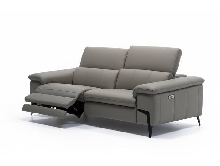 Ledersofa VALIANO 2-Sitzer Ledercouch Relaxfunktion Italienisches Design Designersofa