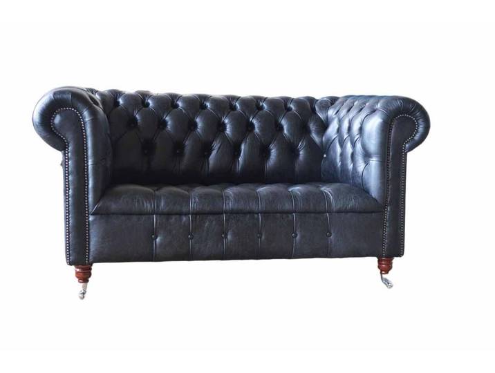 Xlmoebel Chesterfield-Sofa Luxuriöses Ledersofa im klassischen Chesterfield-Design, Ledersofa, Hergestellt in Europa