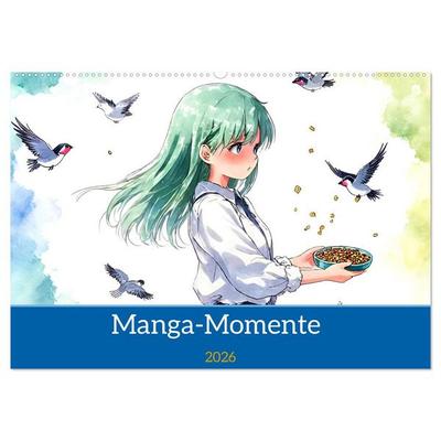 Manga-Momente (Wandkalender 2026 DIN A2 quer), CALVENDO Monatskalender