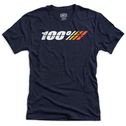 100%, Herren, Velotrikot, Motorcycle Tech Tee (L, M), Blau