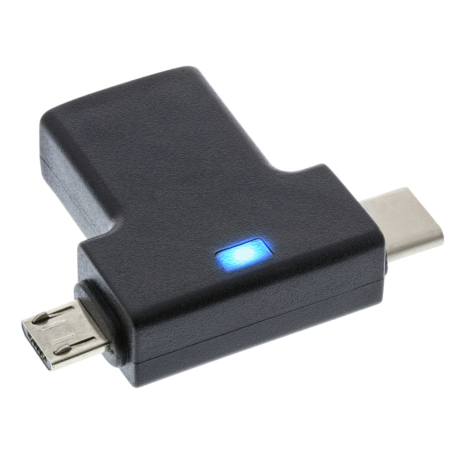 InLine USB 3.1/2.0 OTG T-adapter met Type C of Micro-USB naar USB-A aansluiting