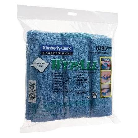 Kimberly-Clark Microfasertuch Kimberly Clark WYPALL 40 x 40 cm Blau 1 Lagig Material: Mikrofaser, 4 Päckchen x 6 T (6 Stk.) (8395)