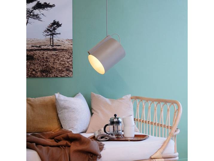 Wum Pendelleuchte Large Matt Grey - DybergLarsen Dyberg Larsen - Wohnzimmer - Design - Metall - Mit Schirm