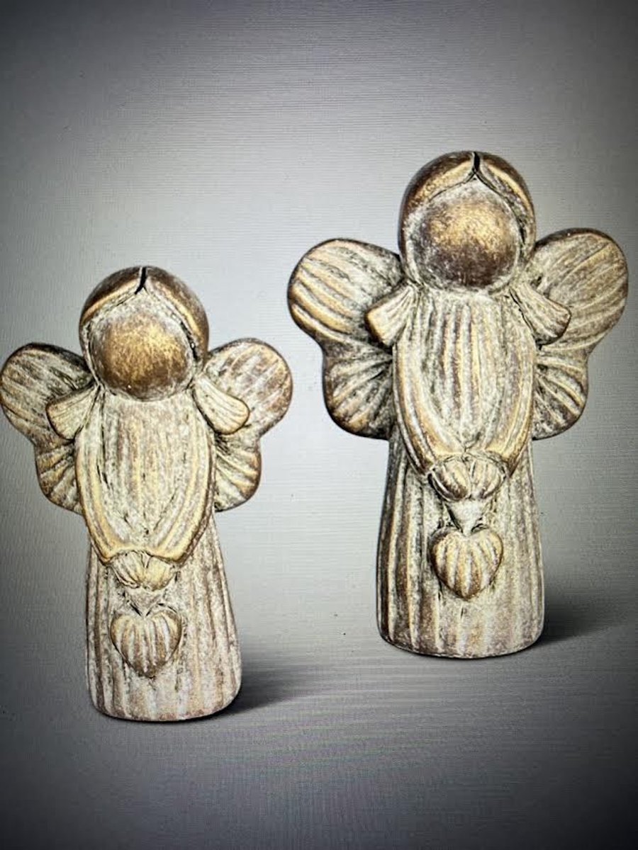 Brynxz Jewel Set van 2 Engeltjes Kerstdecoratie