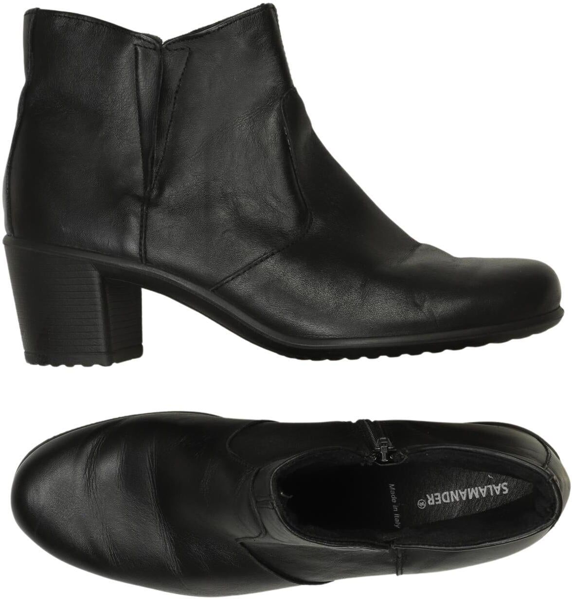 Salamander Damen Stiefelette, Schwarz, Gr. EU 42, Leder - Second Hand