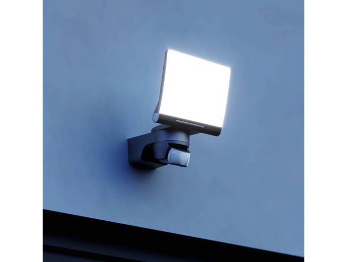 STEINEL Sensor-Außenstrahler XLED Home 2 XL S schwarz IP44, schwarz, Kunststoff, Modern
