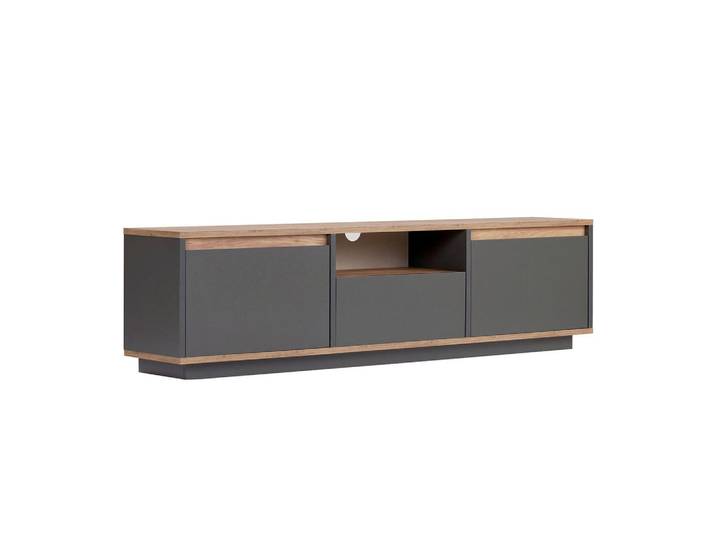 Mid.you Tv-Element, Anthrazit, Pinien, 160x42x30 cm, Wohnzimmer, TV Möbel, TV-Racks