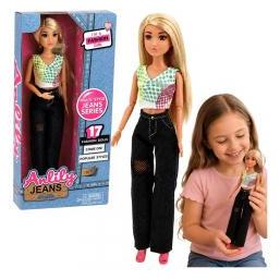 Lean Toys Anlily-Puppe in dunklen Jeans (71752369)