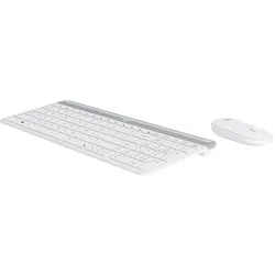 Logitech MK470 Slim Wireless Keyboard and Mouse Combo weiß, USB, FR